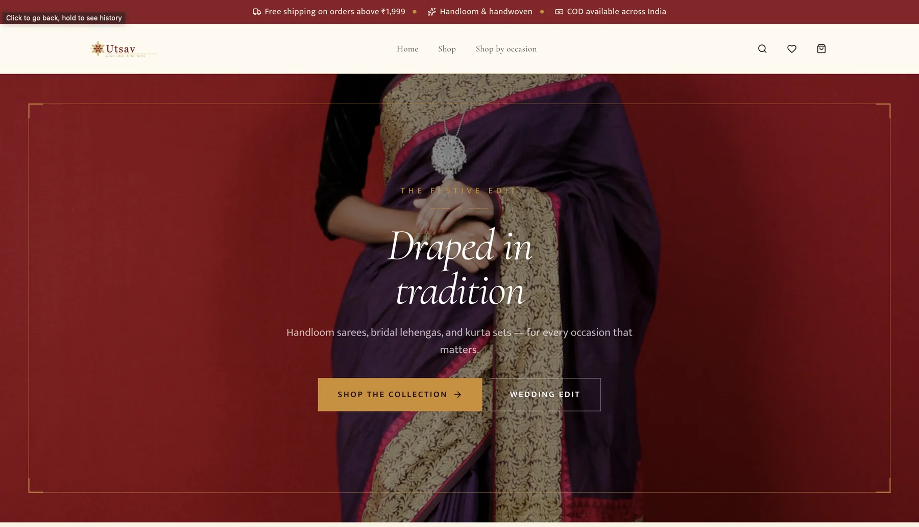 Utsav theme — Ethnic & bridal